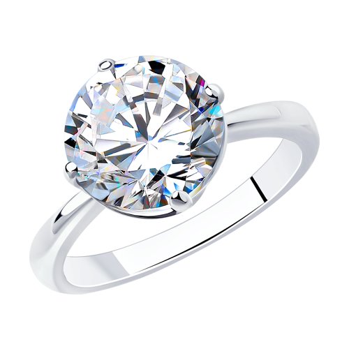 Inel din argint  cu pietre Cubic Zirconia Incolor