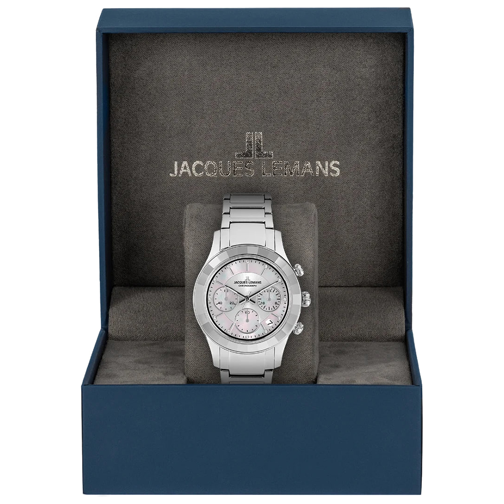 Часы JACQUES LEMANS с камнями Swarovski