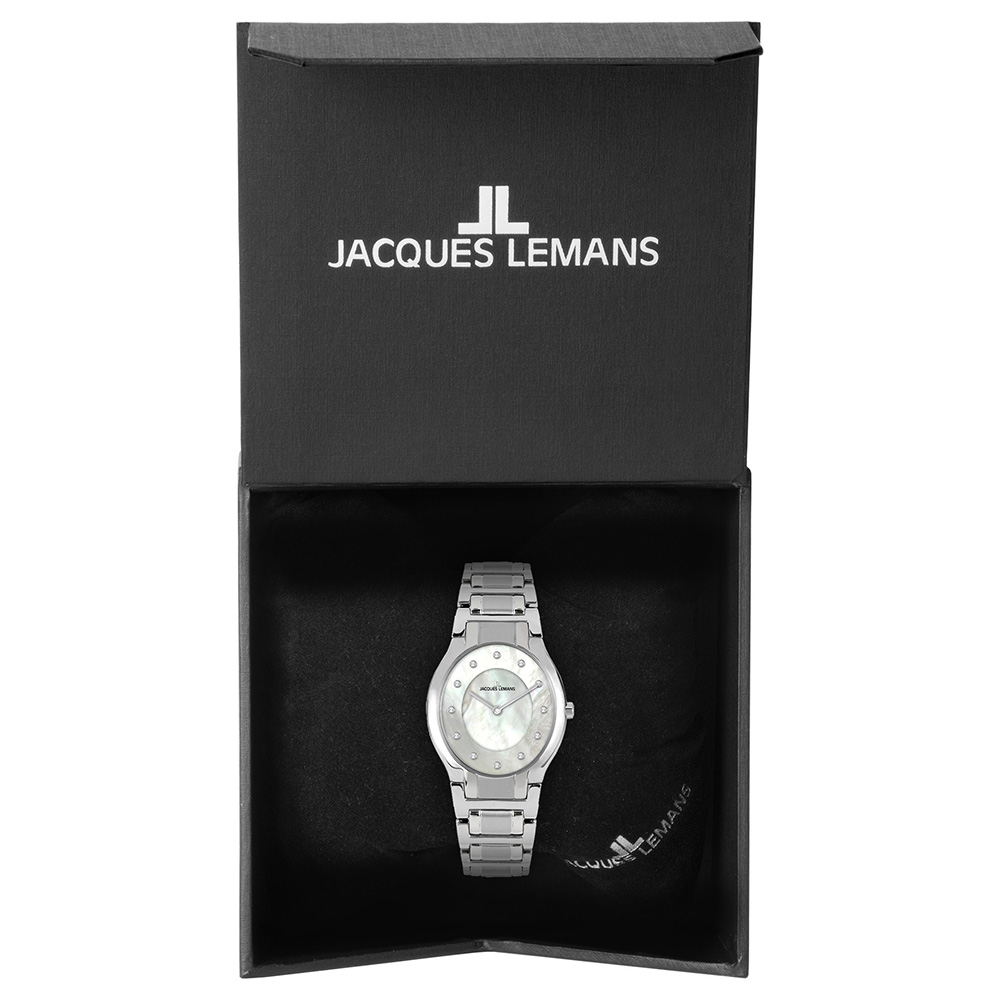 Часы JACQUES LEMANS с камнями Swarovski