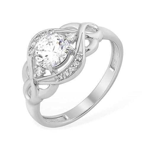 Inel din argint  cu pietre Cubic Zirconia Incolor