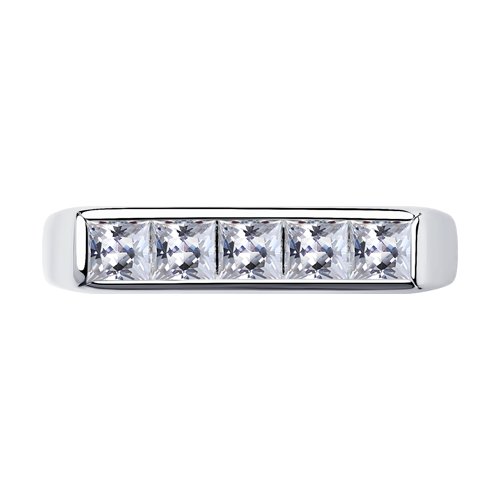 Inel din argint  cu pietre Cubic Zirconia Incolor