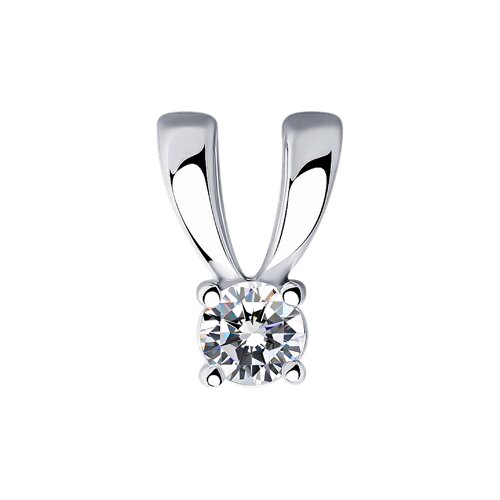 Pandantiv din argint  cu pietre Cubic Zirconia Incolor