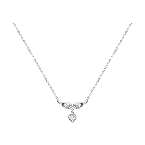 Colier din argint  cu pietre Cubic Zirconia Incolor