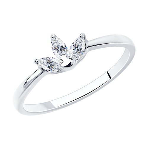 Inel din argint  cu pietre Cubic Zirconia Incolor