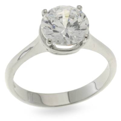 Inel din argint  cu pietre Cubic Zirconia Incolor