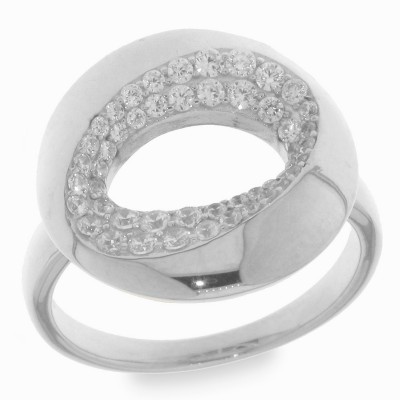 Inel din argint  cu pietre Cubic Zirconia Incolor