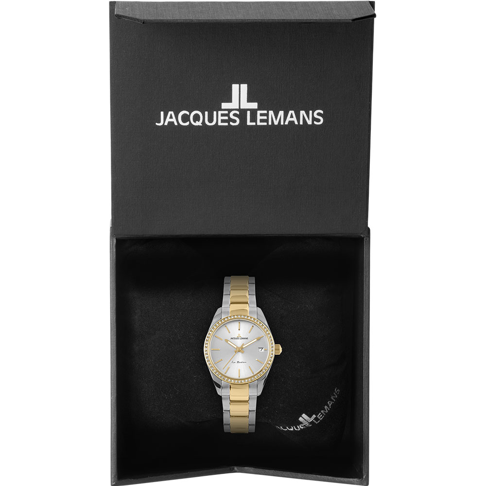 Часы JACQUES LEMANS с камнями Swarovski