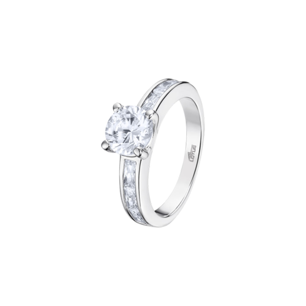 Inel din argint  cu pietre Cubic Zirconia Incolor