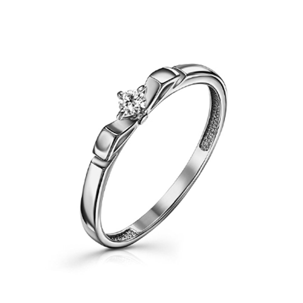 Inel din argint  cu pietre Cubic Zirconia Incolor