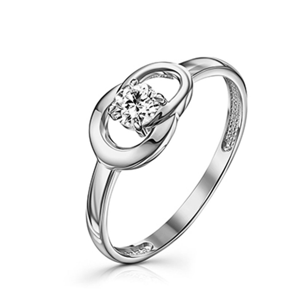 Inel din argint  cu pietre Cubic Zirconia Incolor
