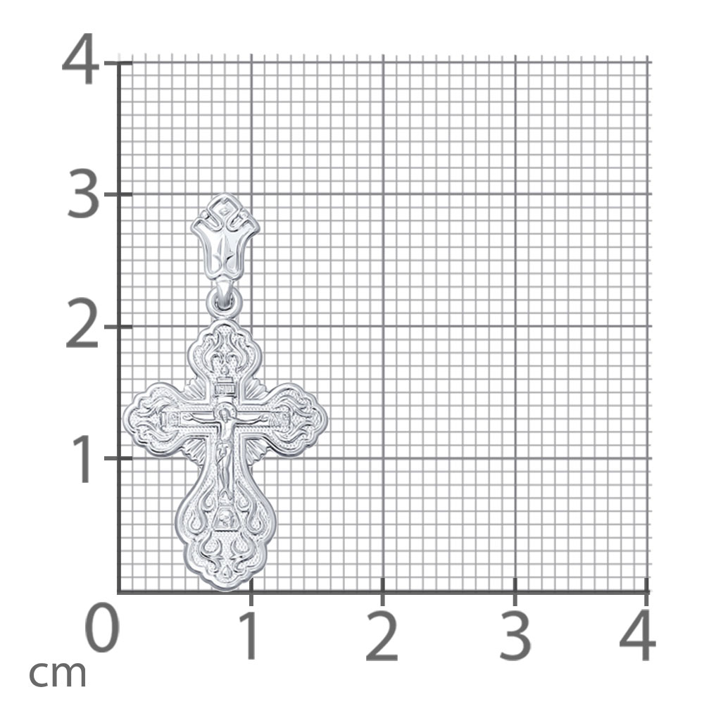 Cruce din argint  fără pietre