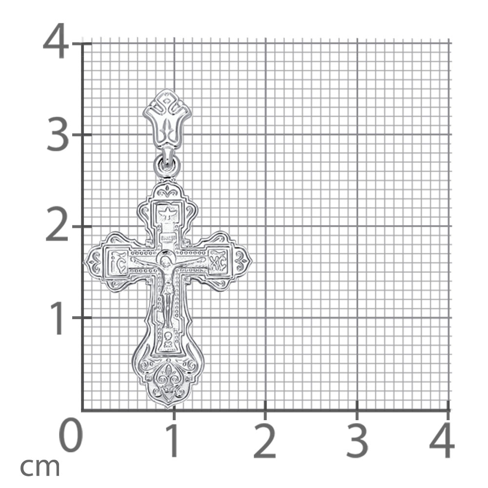 Cruce din argint  fără pietre