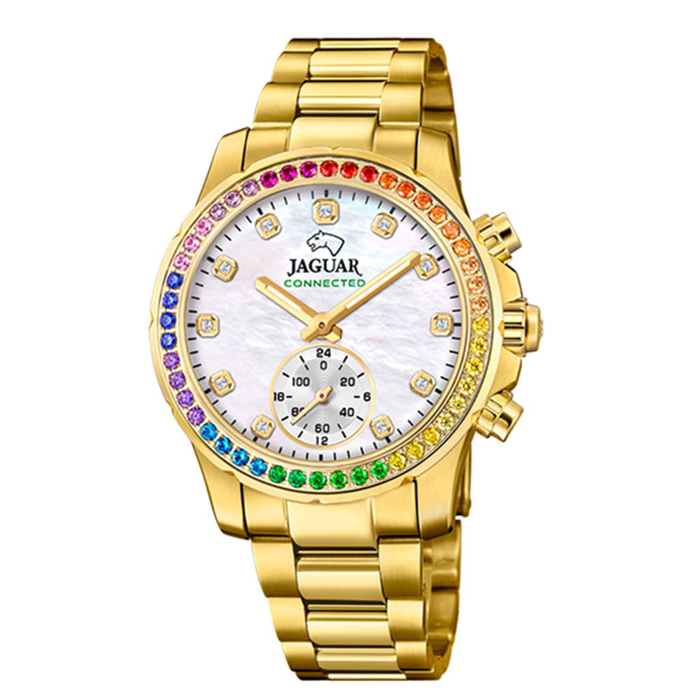 Ceas JAGUAR  cu pietre Swarovski multicolore