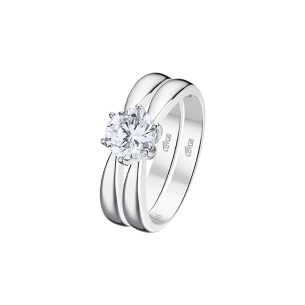 Inel din argint  cu pietre Cubic Zirconia Incolor