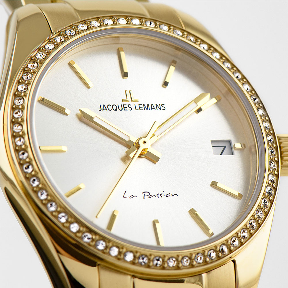 Часы JACQUES LEMANS с камнями Swarovski