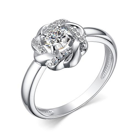 Inel din argint  cu pietre Cubic Zirconia Incolor