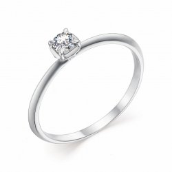 Inel din aur alb cu pietre Diamant