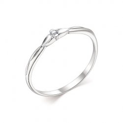 Inel din aur alb cu pietre Diamant