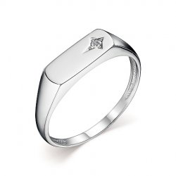 Inel din aur alb cu pietre Diamant