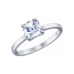 Inel din argint  cu pietre Cubic Zirconia Incolor