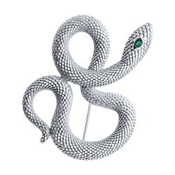 Broșă din argint  cu pietre Cubic Zirconia Verde