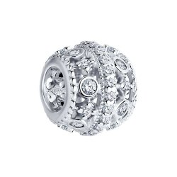 Pandantiv din argint  cu pietre Cubic Zirconia Incolor