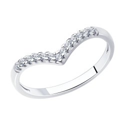 Inel din argint  cu pietre Cubic Zirconia Incolor