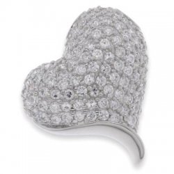 Pandantiv din argint  cu pietre Cubic Zirconia Incolor