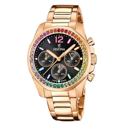 Ceas FESTINA  cu pietre Swarovski multicolore