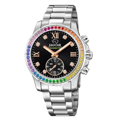 Ceas JAGUAR  cu pietre Swarovski multicolore