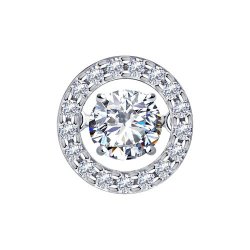 Pandantiv din argint  cu pietre Cubic Zirconia Incolor