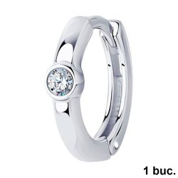 Cercel din argint  cu pietre Cubic Zirconia Incolor