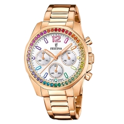 Ceas FESTINA  cu pietre Swarovski multicolore