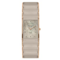 Ceas JACQUES LEMANS cu pietre Swarovski, Ceramica roz