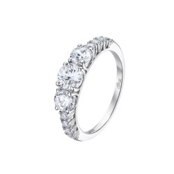 Inel din argint  cu pietre Cubic Zirconia Incolor