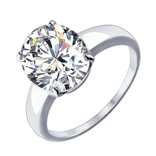 Inel din argint  cu pietre Cubic Zirconia Incolor