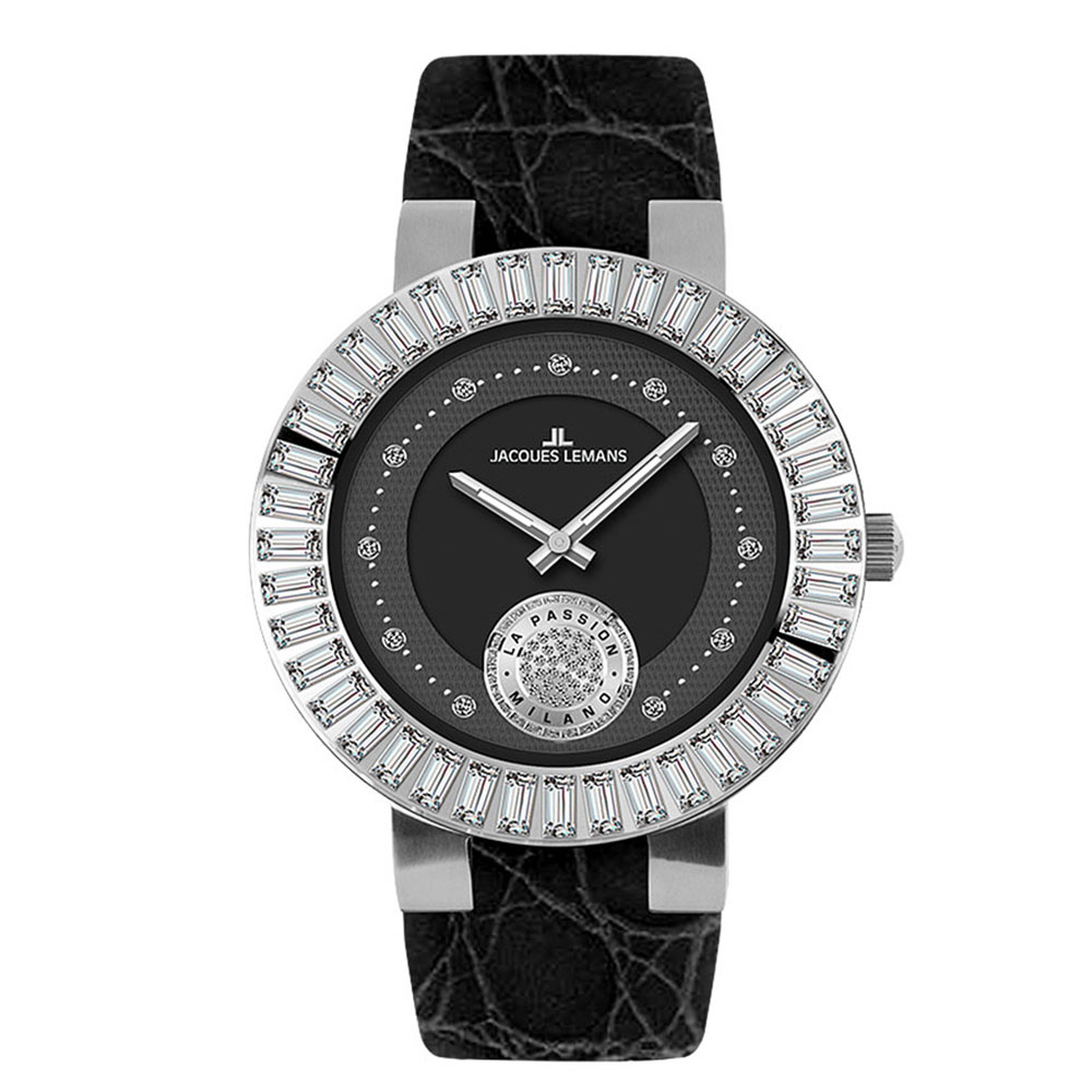 Ceas JACQUES LEMANS cu pietre Swarovski