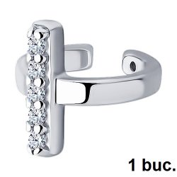 Cercel din argint  cu pietre Cubic Zirconia Incolor